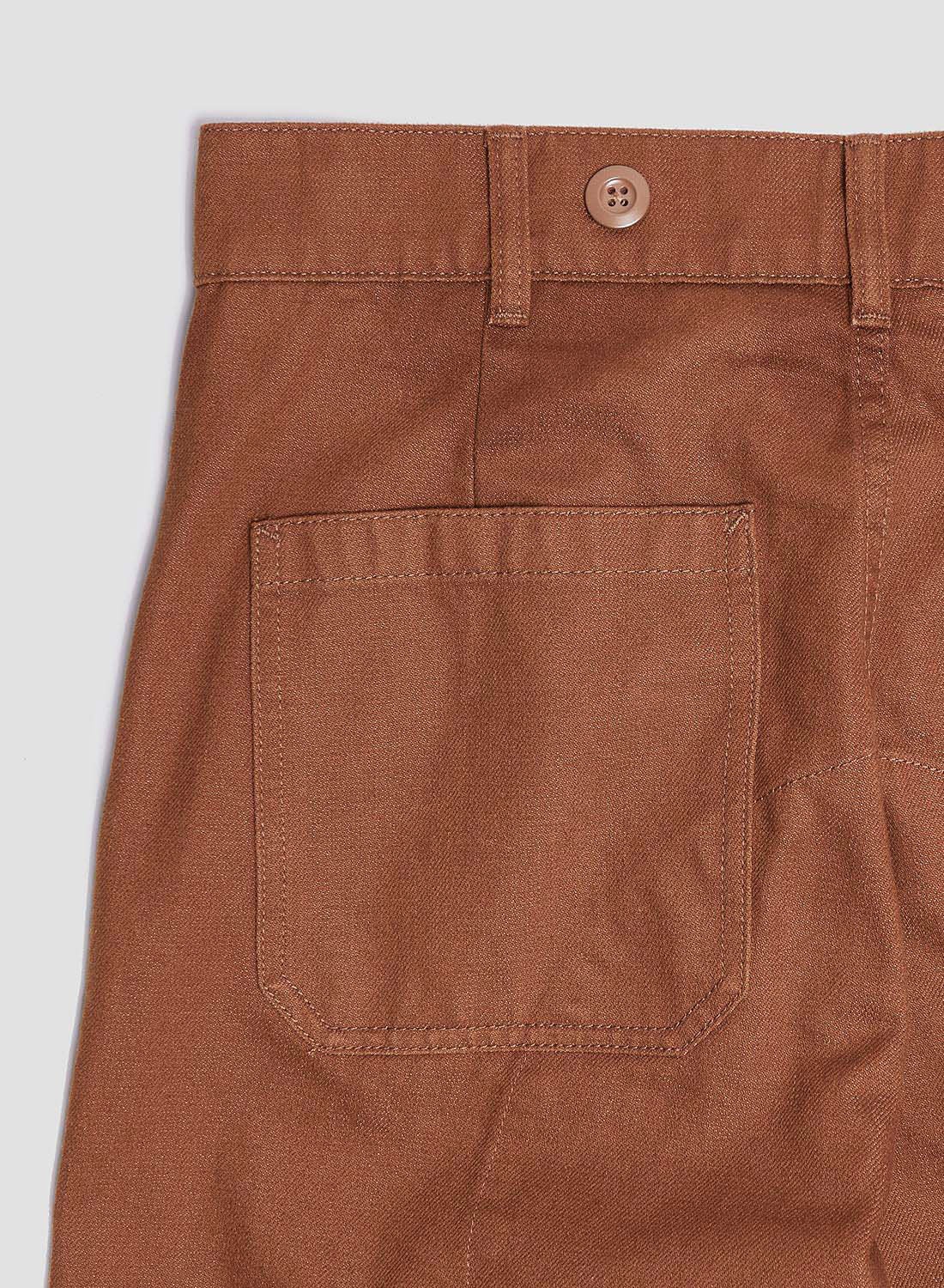 6 Pocket Pant Heavy Cotton in Brown - 9