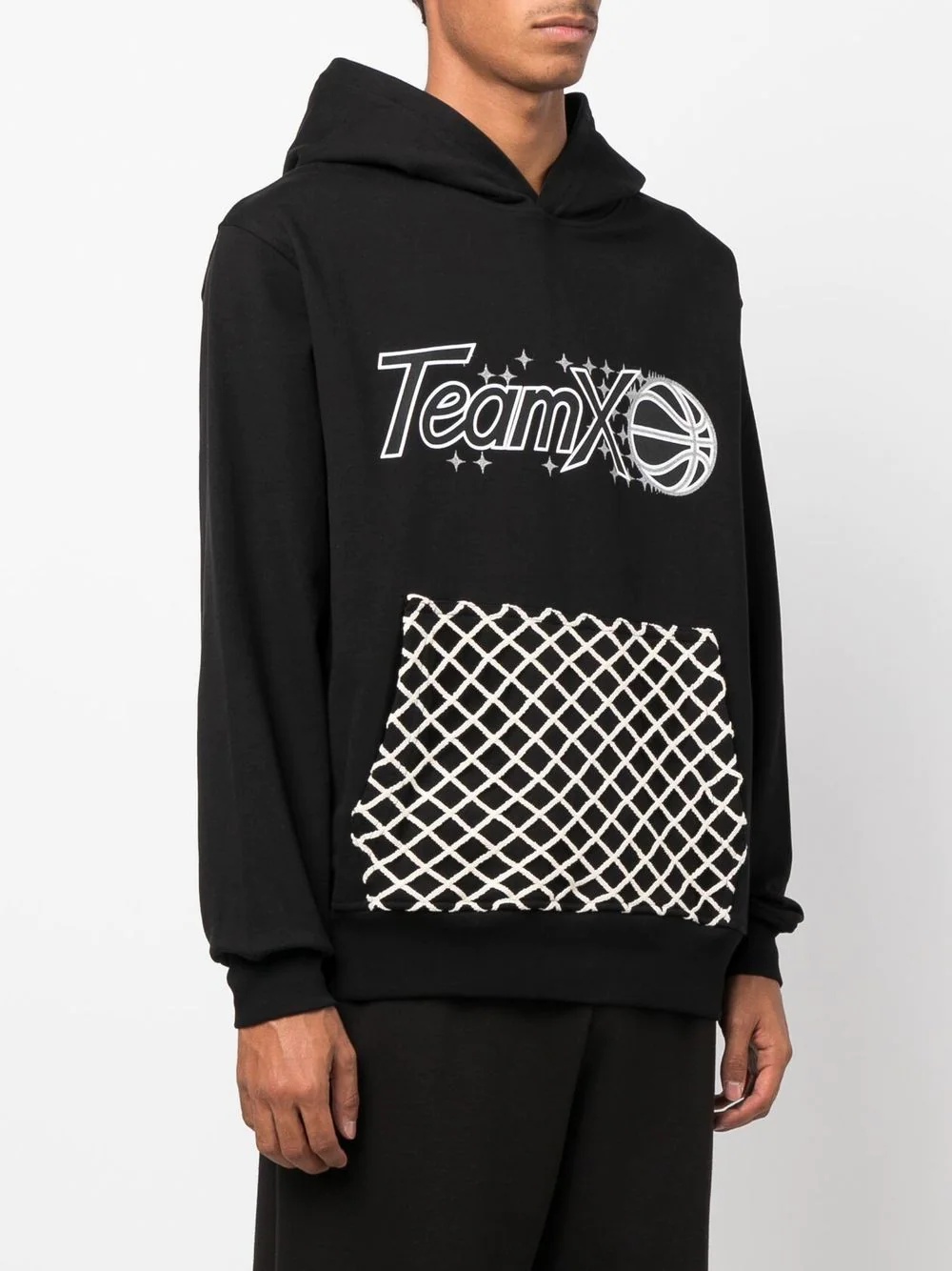 graphic-print cotton hoodie - 3