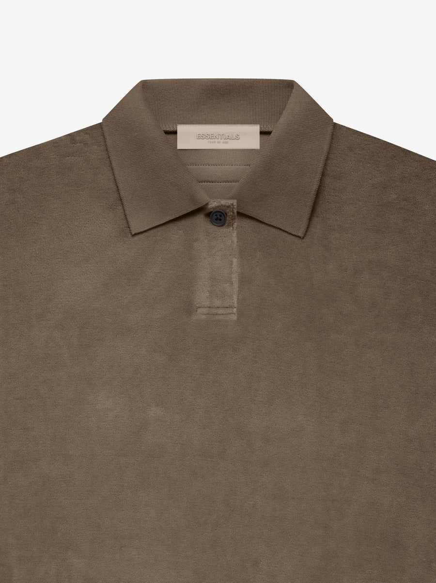 Womens Velour LS Polo - 3