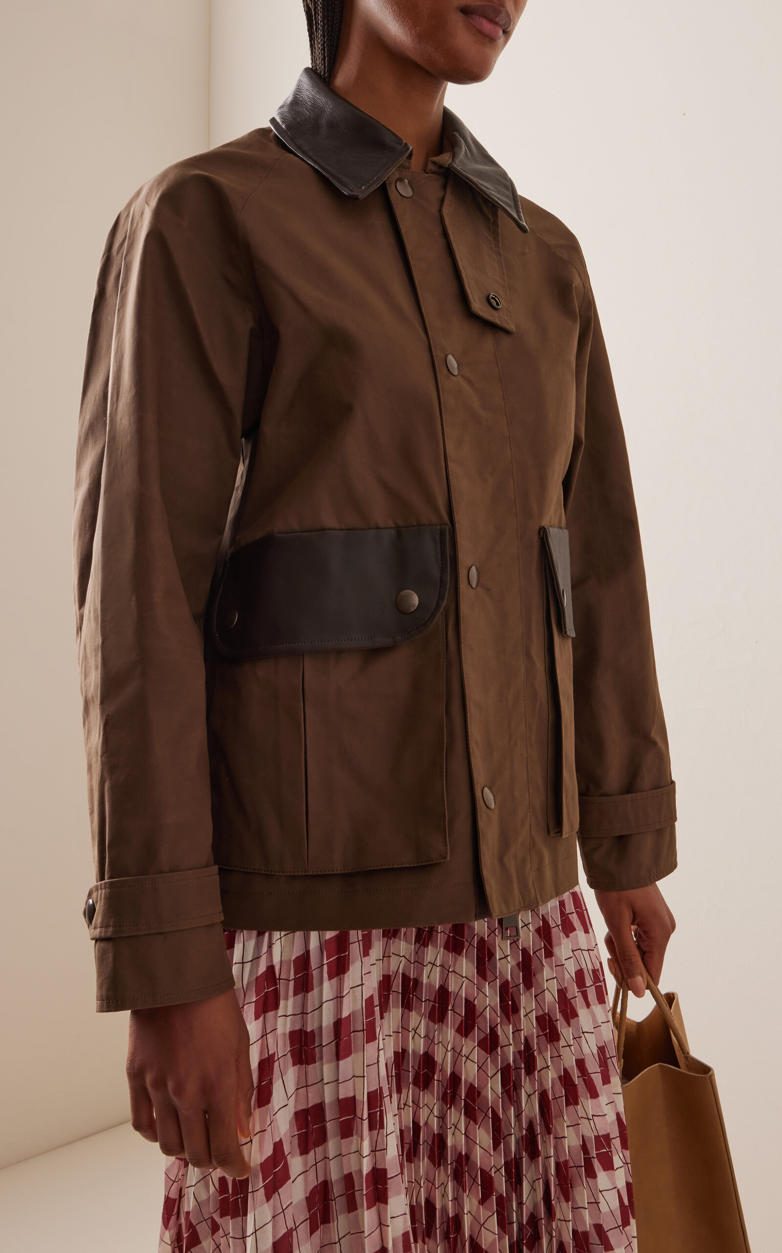 Theodore Waxed-Cotton Blouson Jacket brown - 2