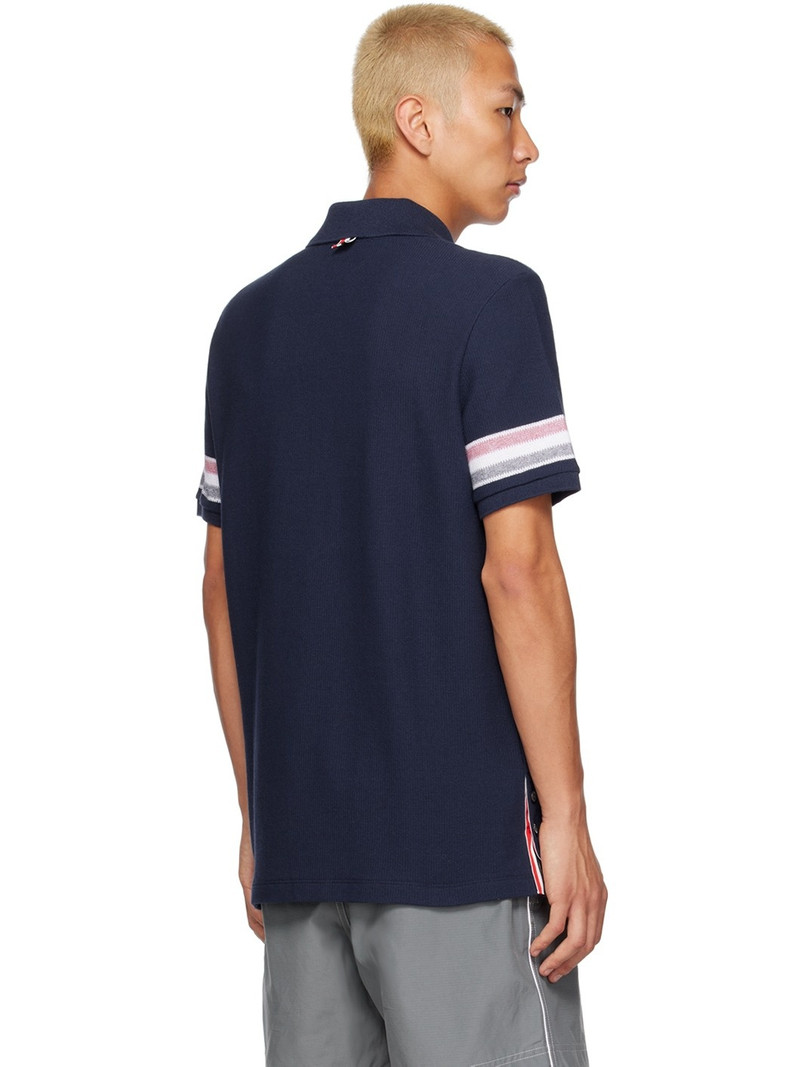 Thom Browne Textured Cotton Polo Shirt 3