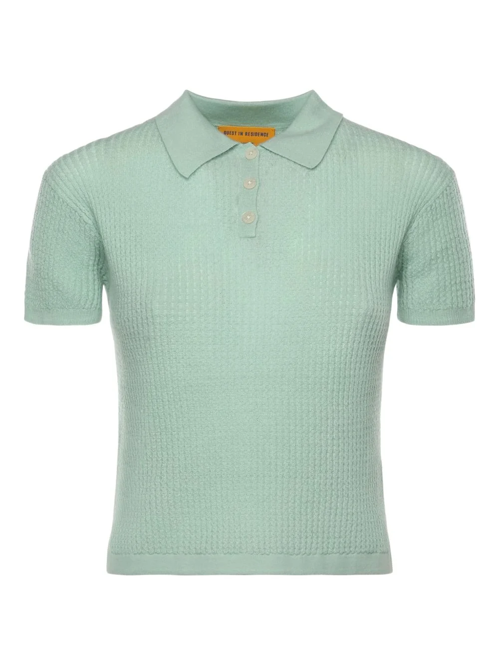 Shrunken textured polo top - 1