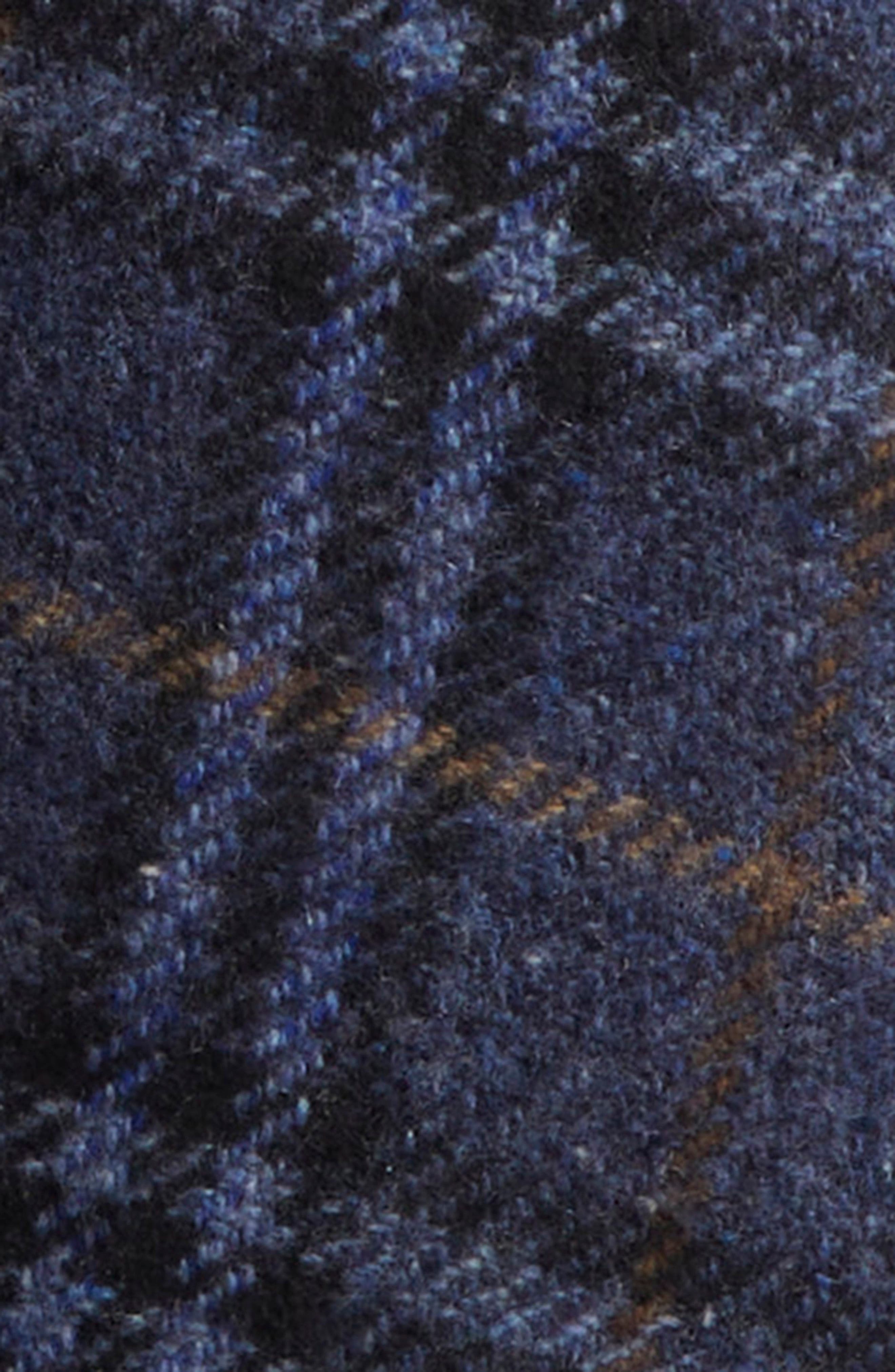 burberry Houndstooth Check Cashmere & Wool Cape in Midnight at Nordstrom - 5