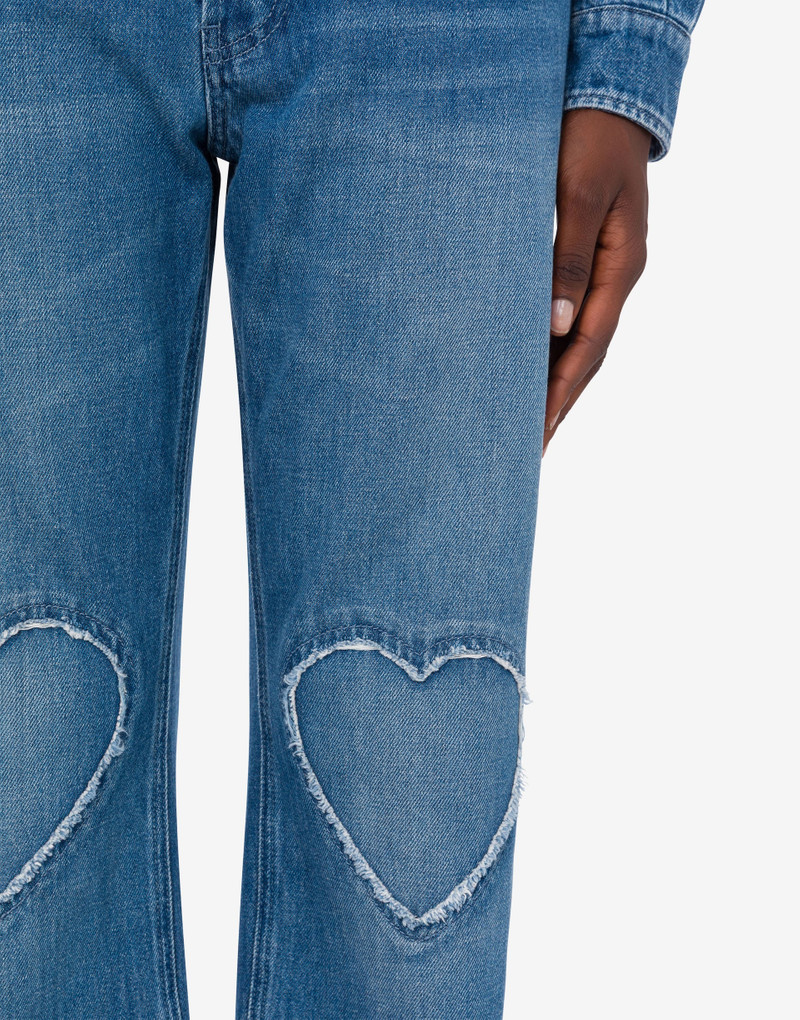 BLUE COTTON DENIM PANTS 4
