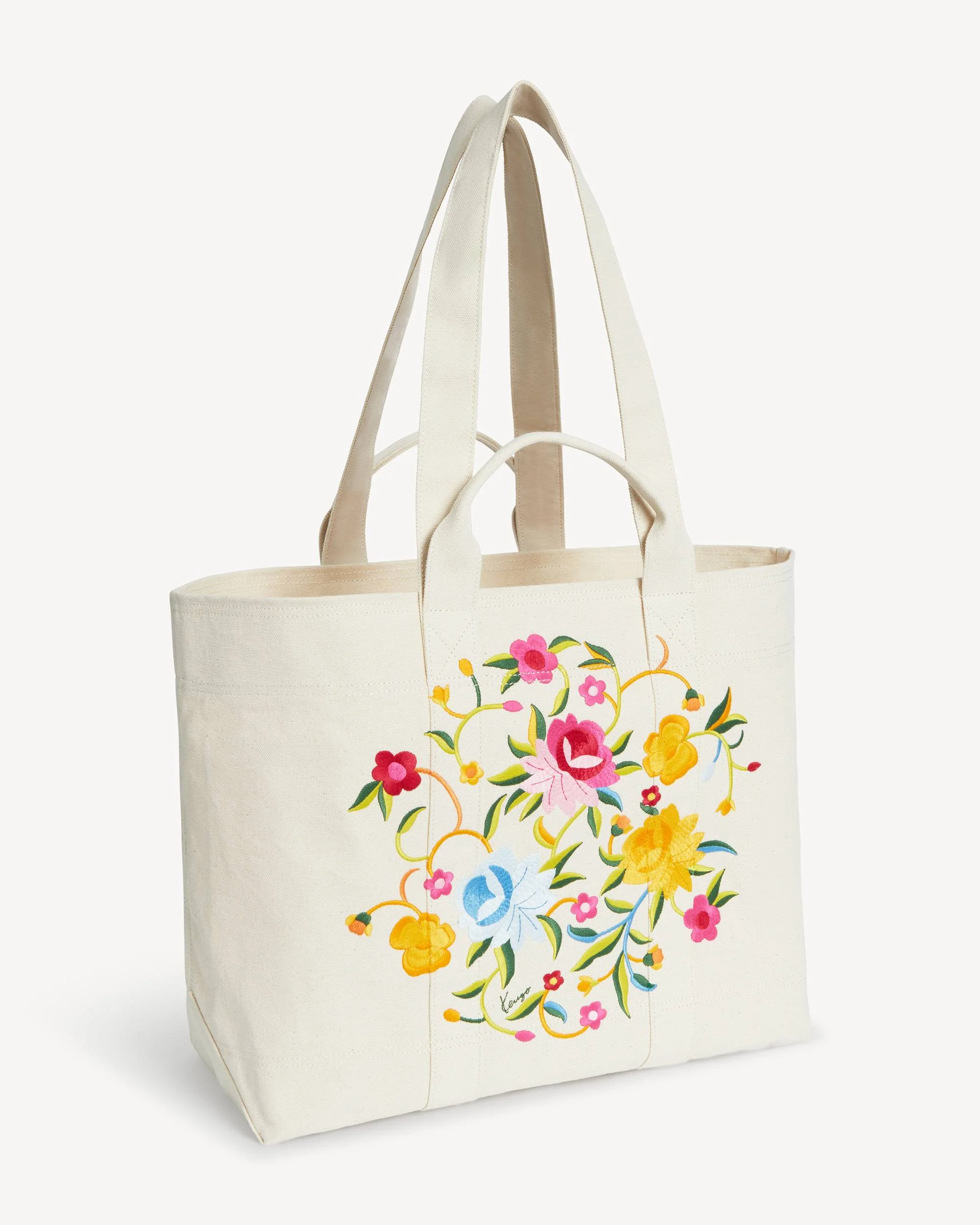 'KENZO Wildflower' large tote bag in canvas - 1