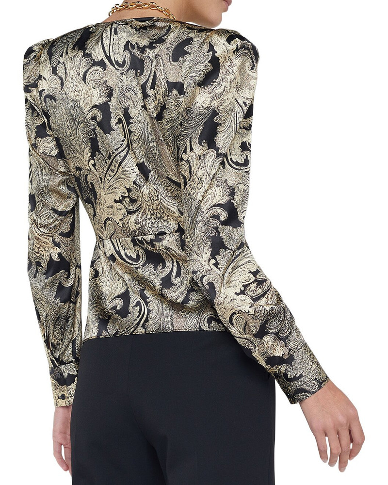 L'AGENCE L'AGENCE Bensen Silk-Blend Wrap Blouse outlook