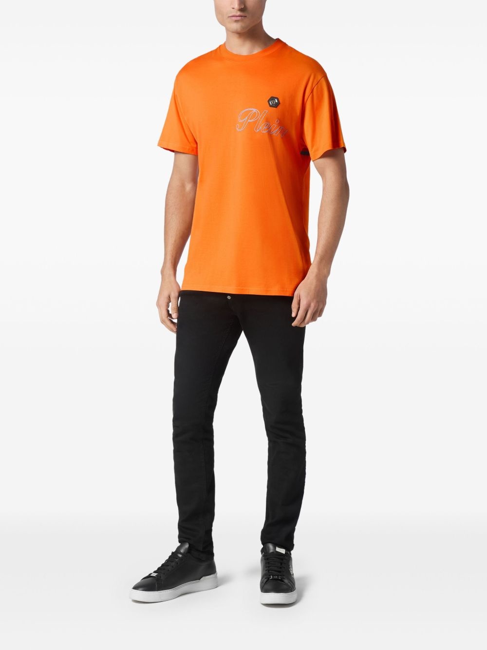 logo-print cotton T-shirt - 2