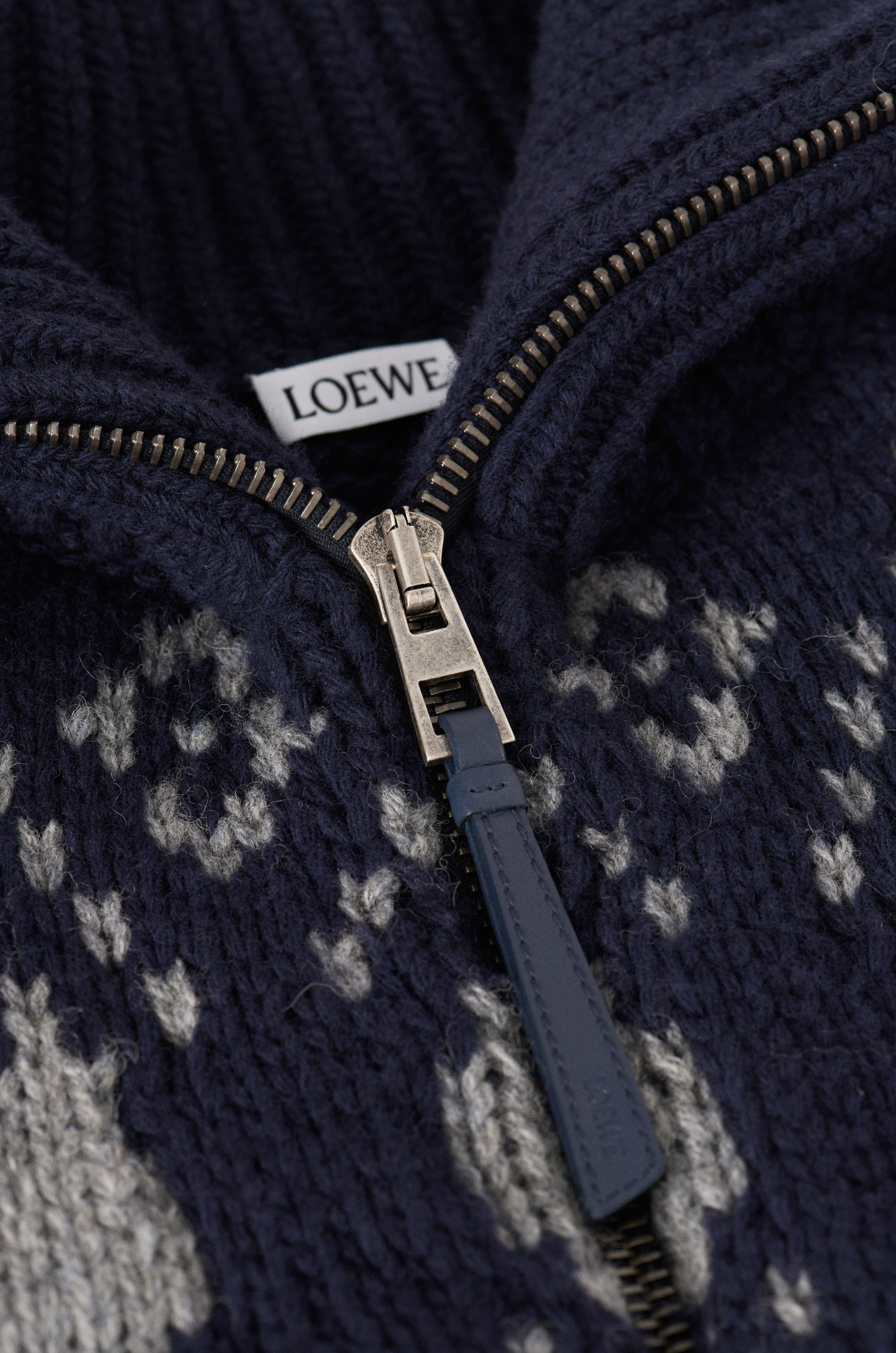 Zip-up cardigan in wool - 6
