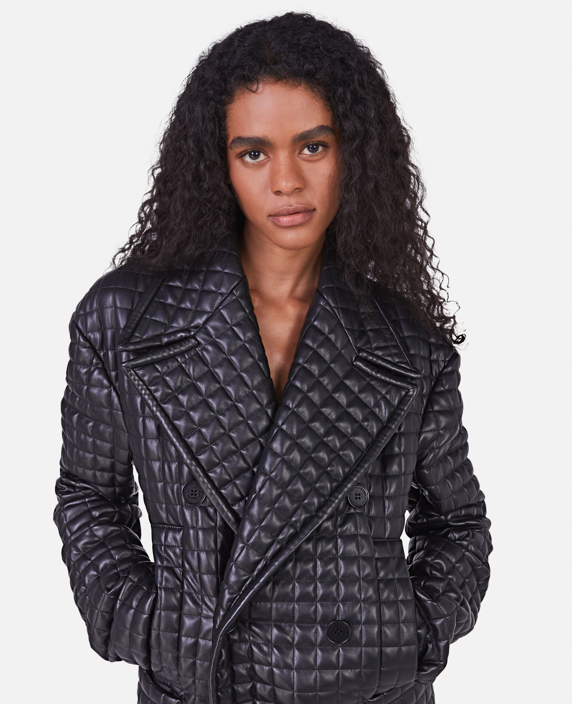 Quilted Alter Mat Double-Breasted Coat - 4