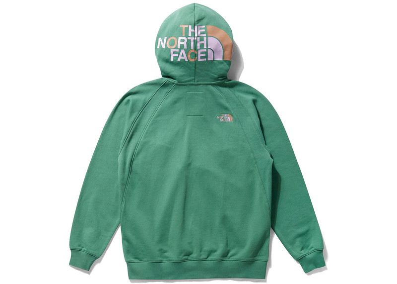 The North Face The North Face x Clot Full Zip Hoodie Green outlook