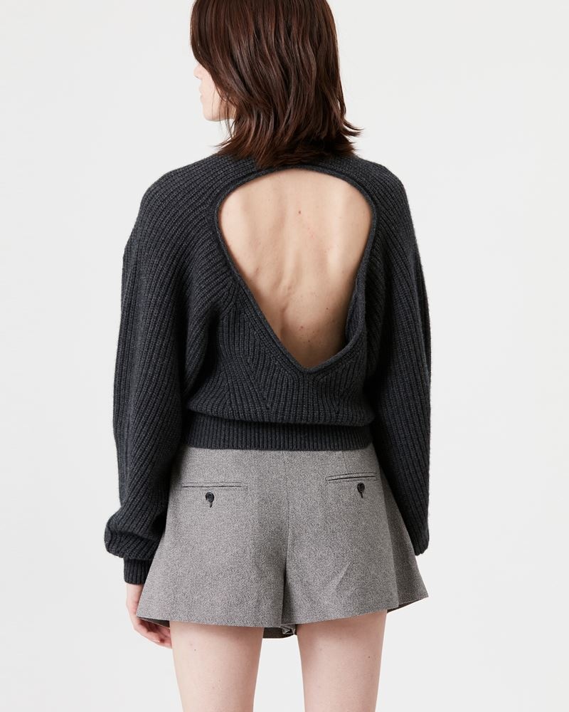 PALMA CASHMERE OPEN BACK SWEATER - 5
