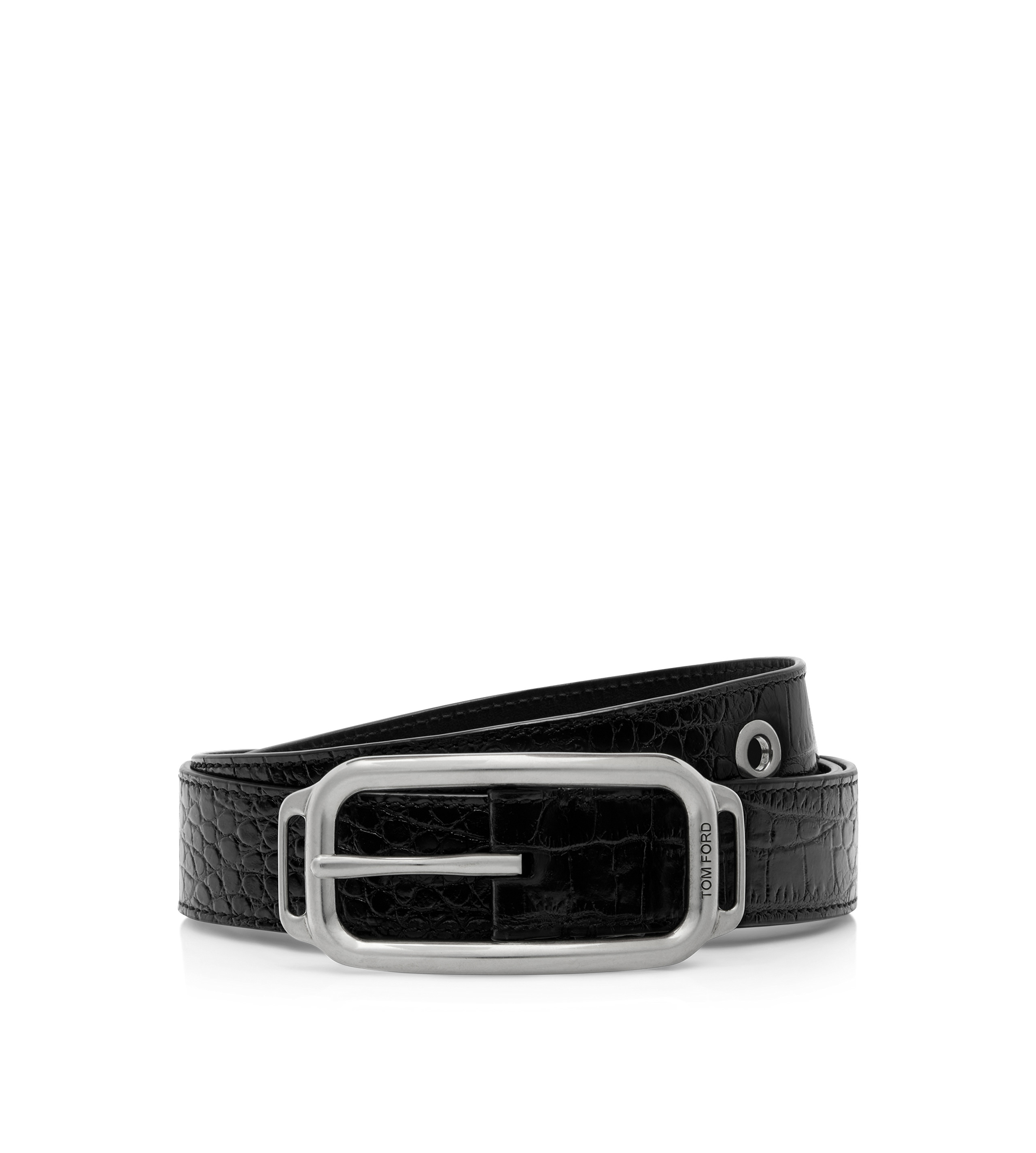 PRINTED CROC STADIUM BUCKLE BELT - 1