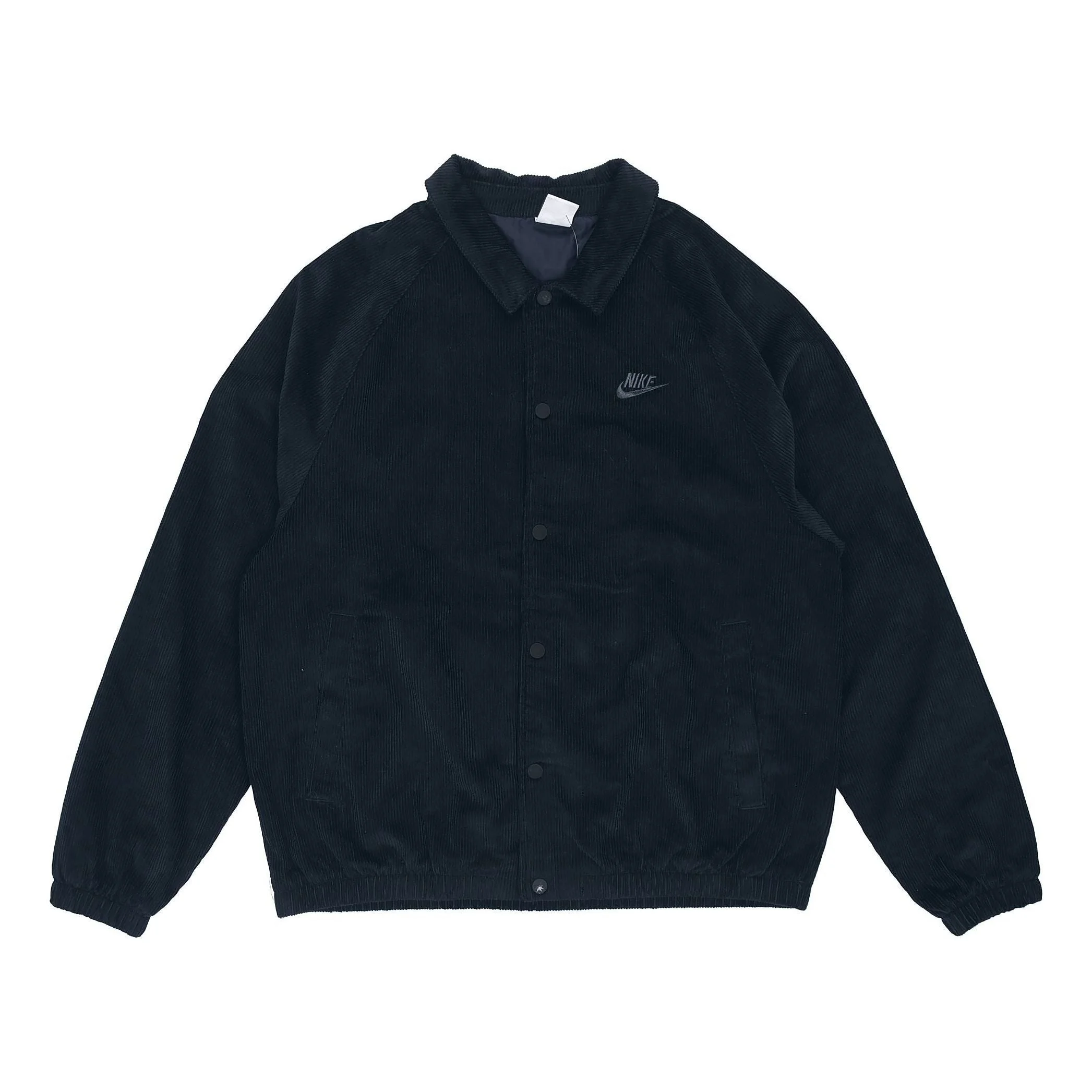 Men's Nike Stack logo Casual Corduroy Jacket Autumn Black DO2323-010 - 1