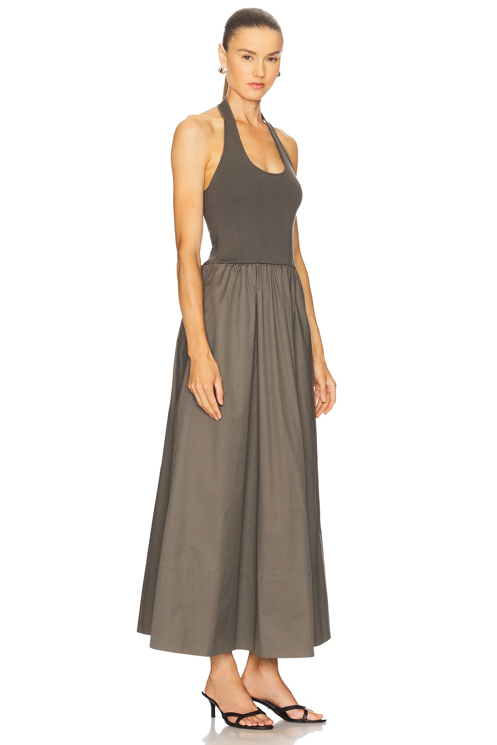Halter Gathered Dress - 2
