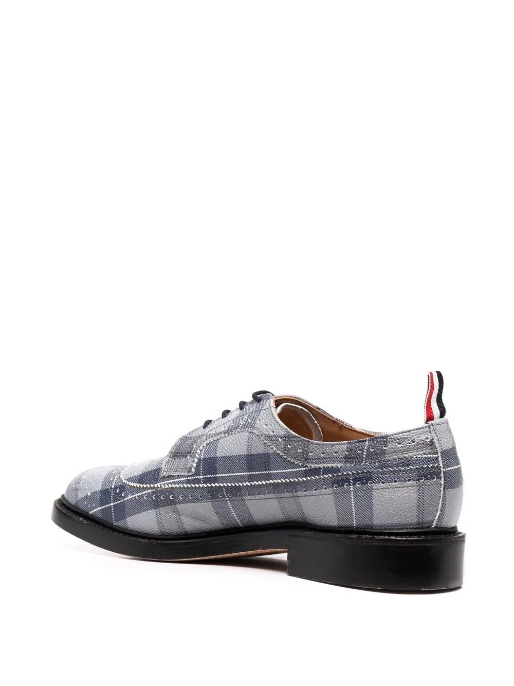 tartan pattern longwing brogues - 3