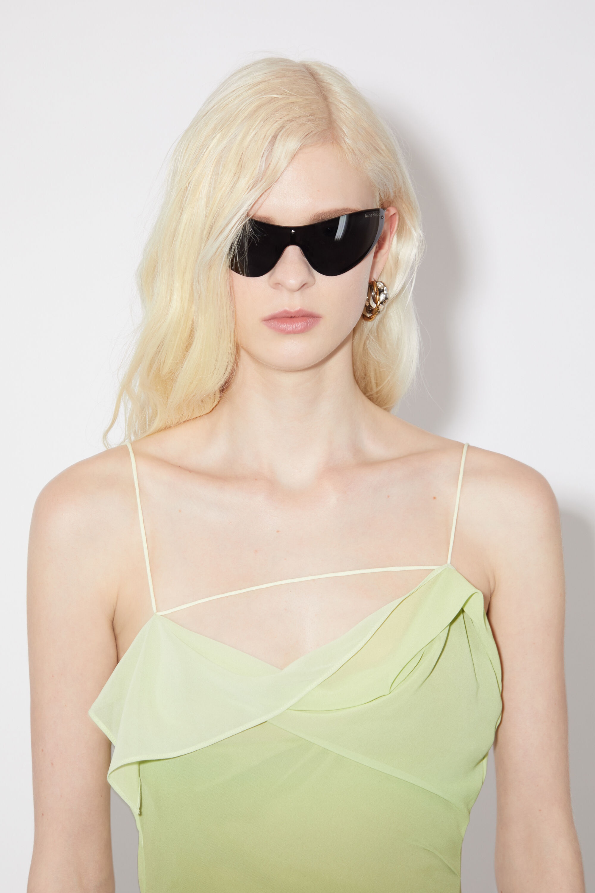 Ruffle strap dress - Green - 6