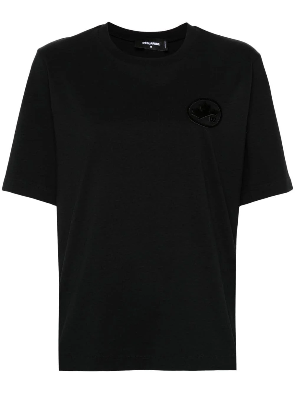 flocked-logo T-shirt - 1