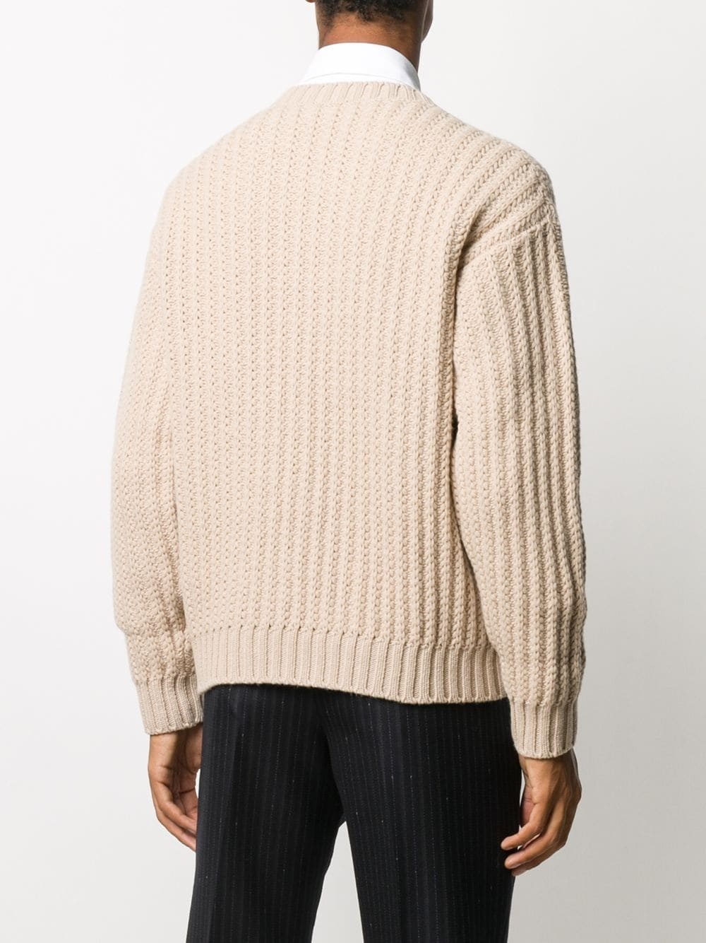 chunky-knit long-sleeve jumper - 4