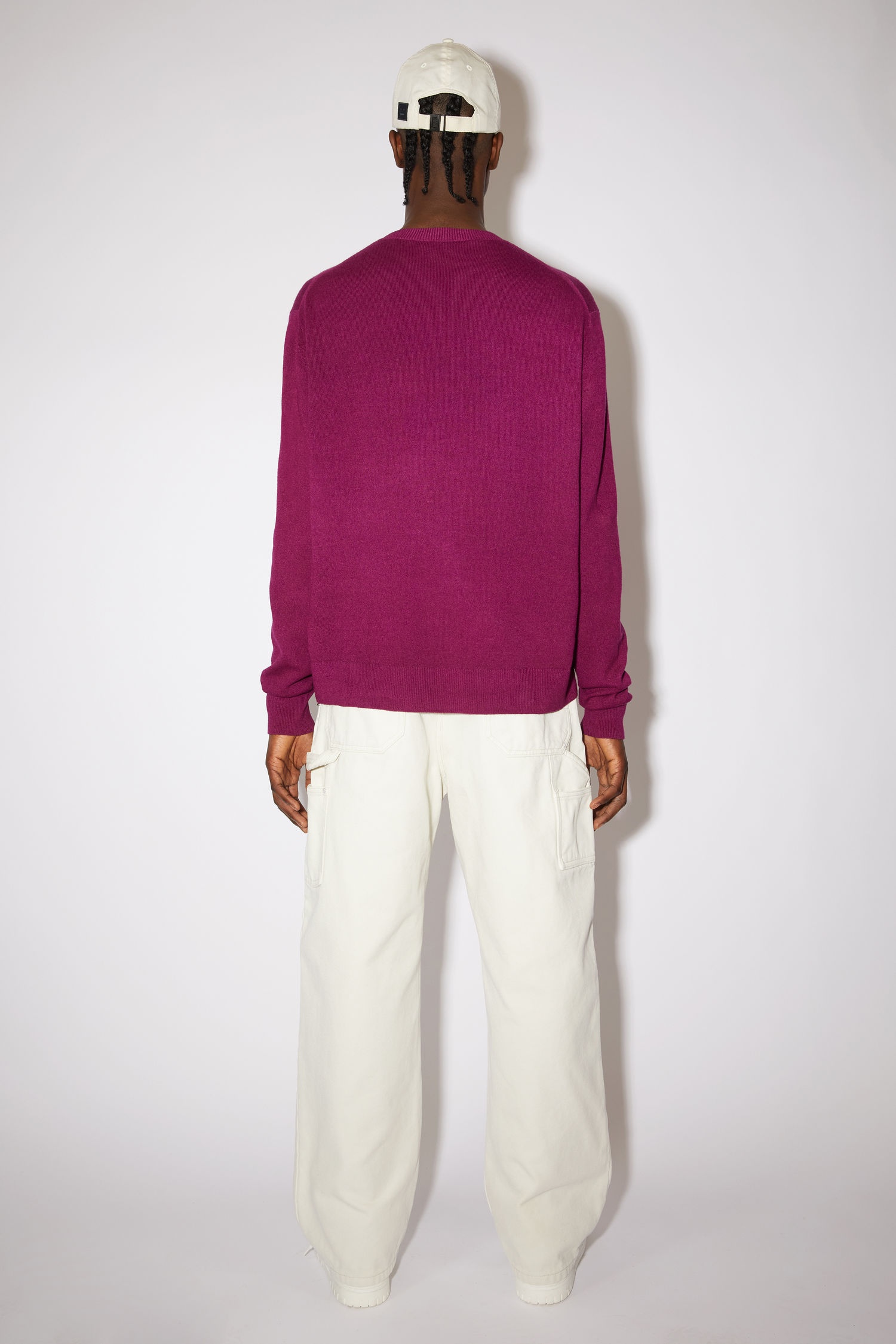 Crew neck sweater - Berry purple - 3