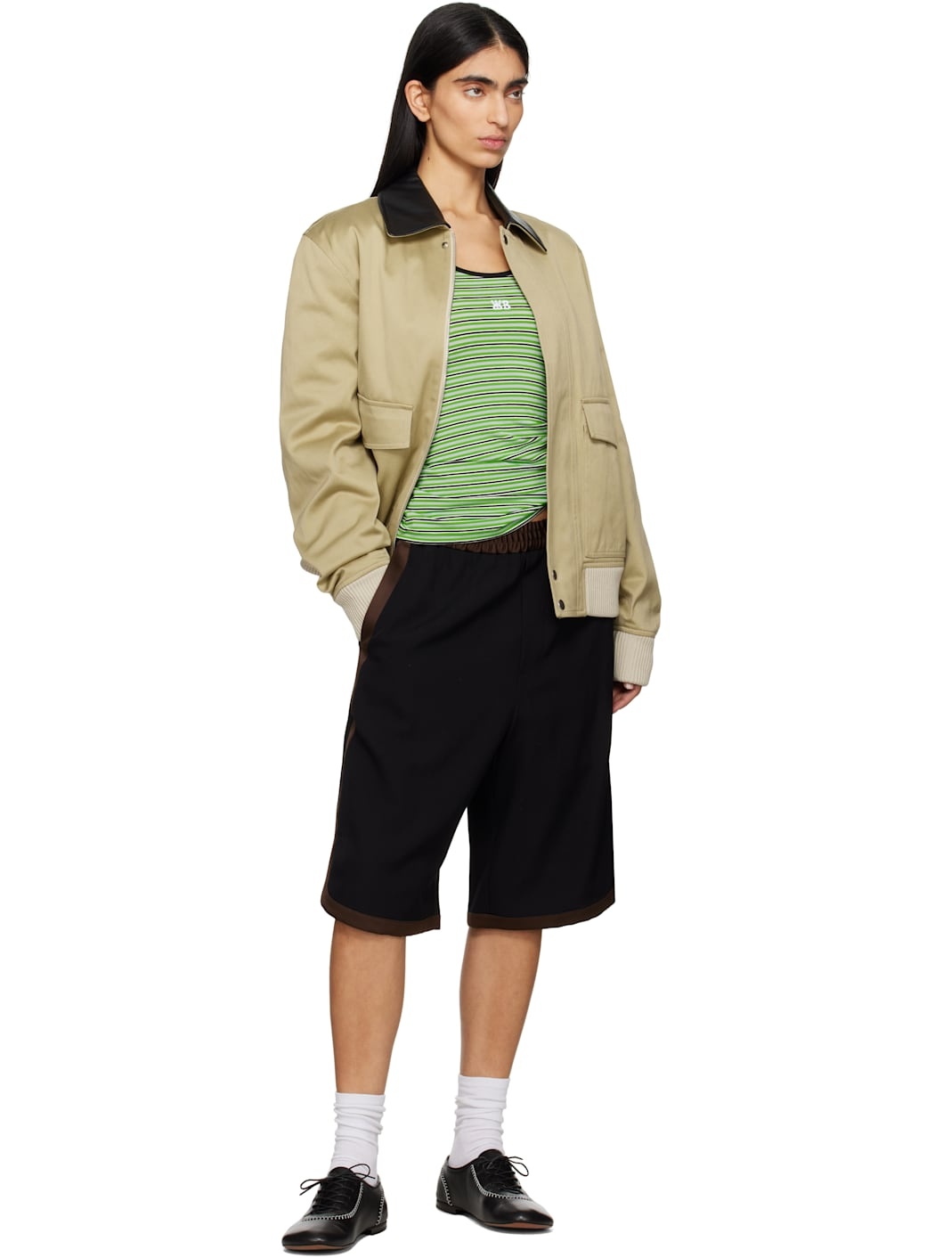 Black & Brown Ossie Shorts - 4