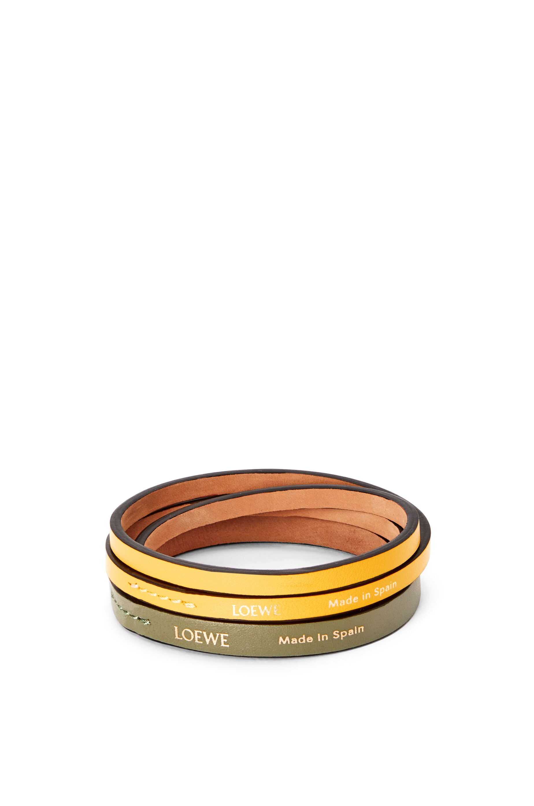 Double bangle set in classic calfskin - 1