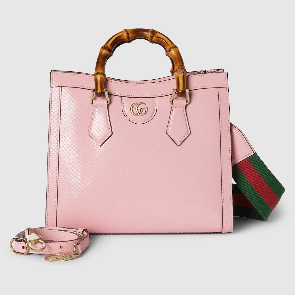 Gucci Diana small python tote bag 4