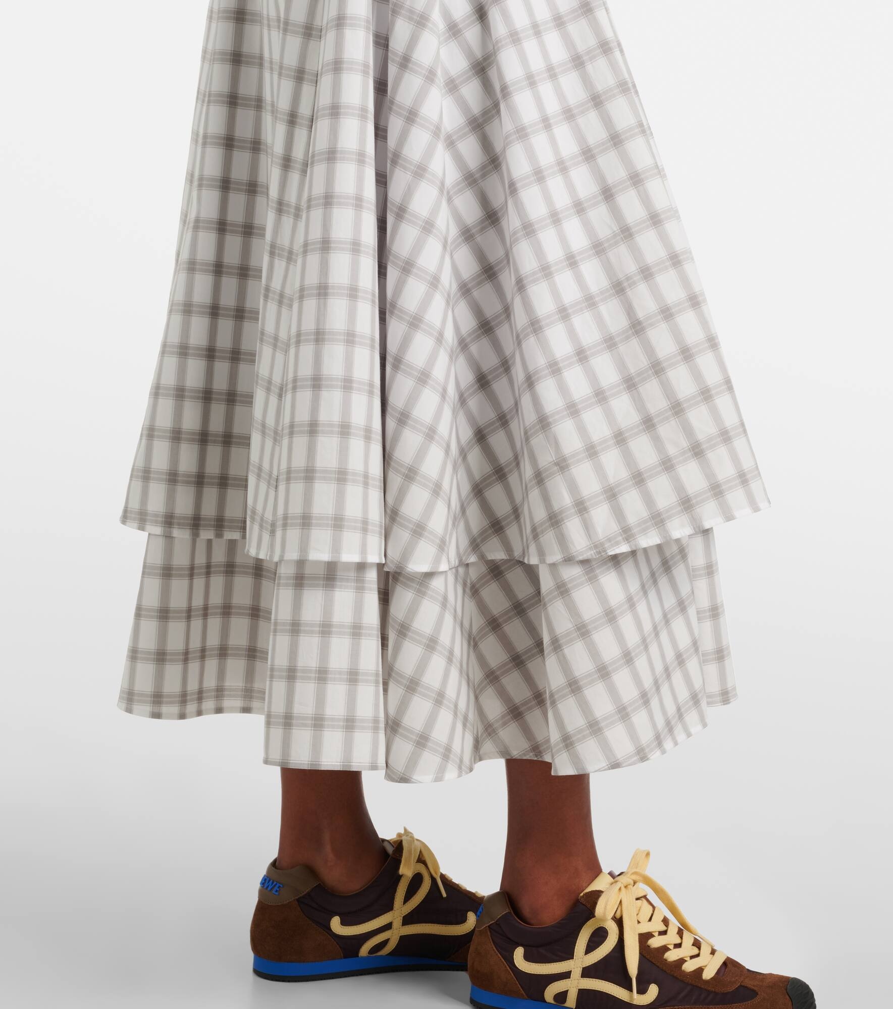 Cotton midi skirt - 5