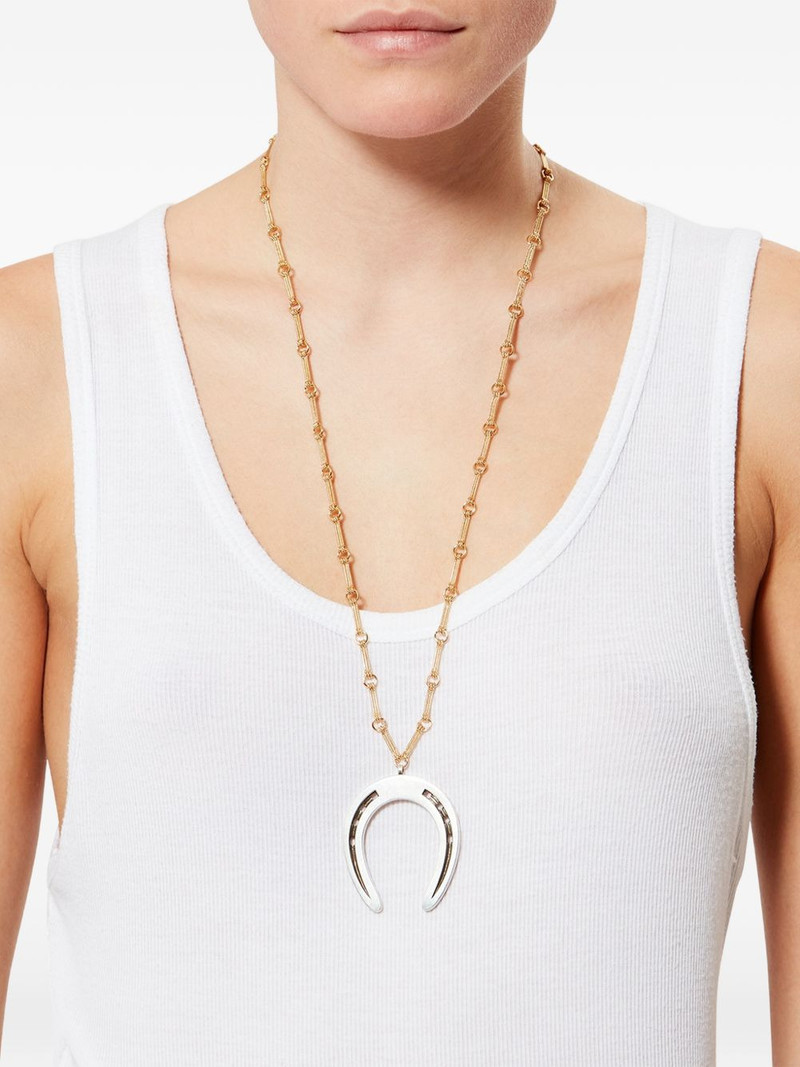 Isabel Marant Byrne horseshoe-pendant necklace outlook