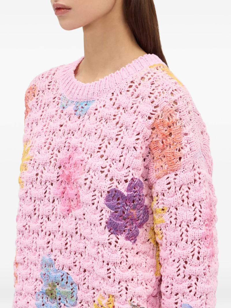 floral-embellishment sweater 5