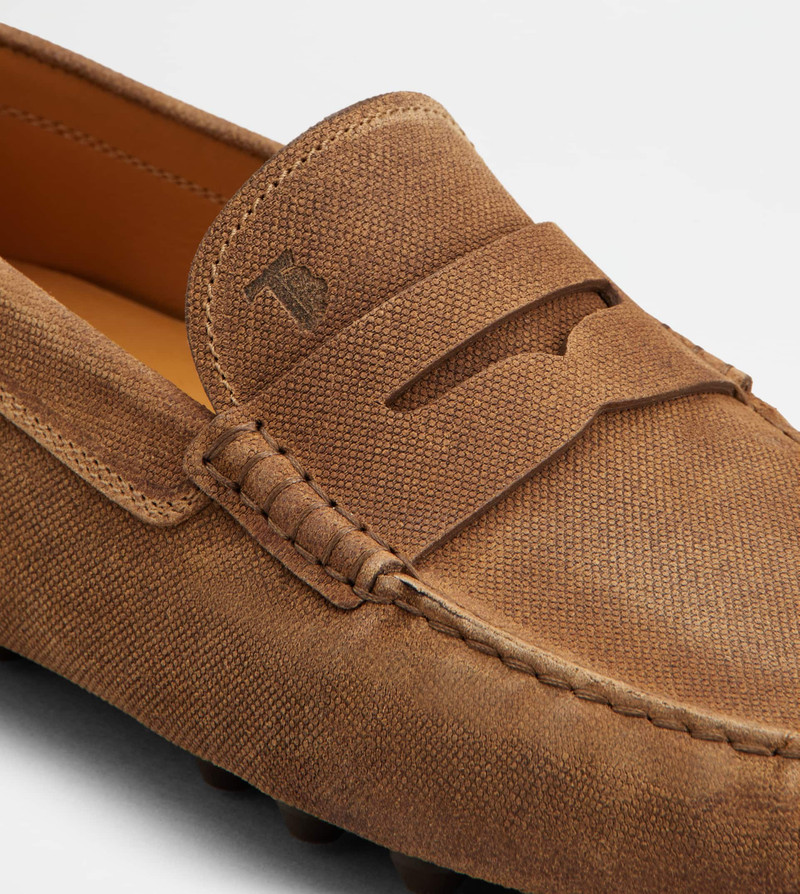 GOMMINO BUBBLE LOAFERS IN SUEDE - BROWN 6