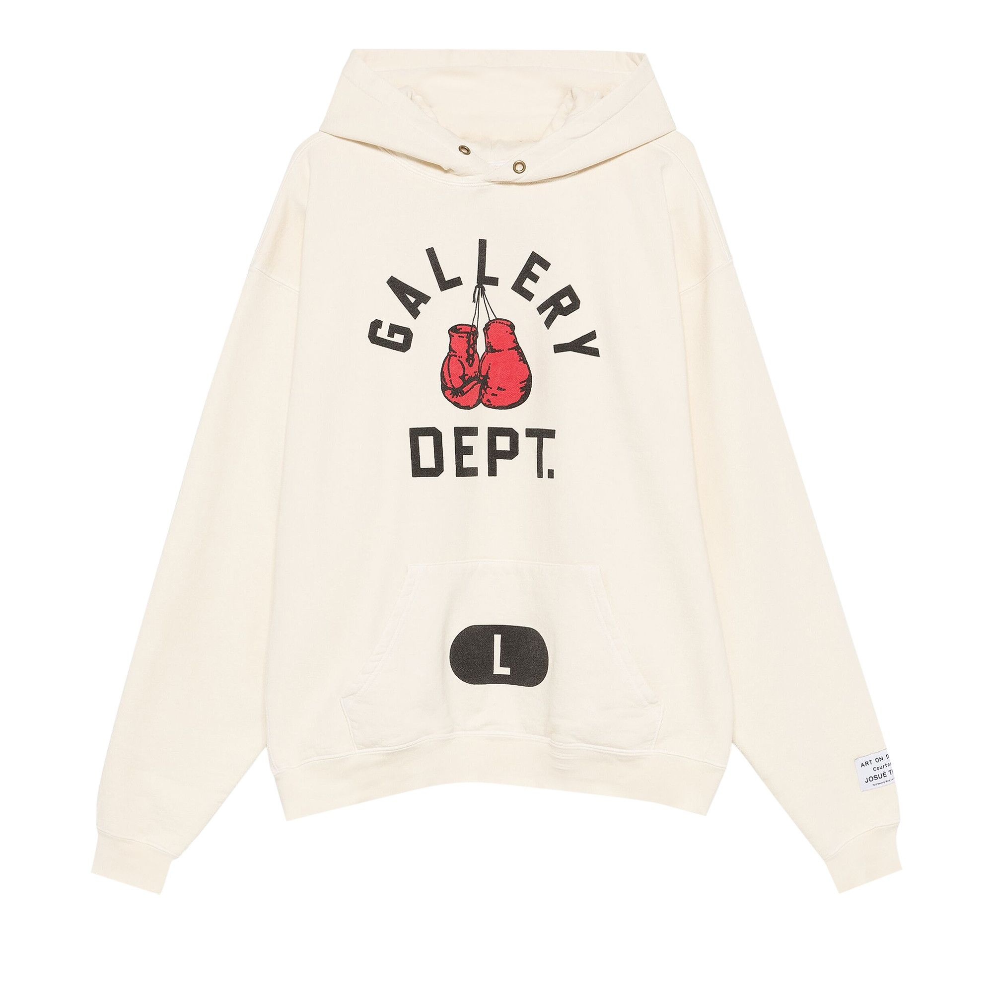 Gallery Dept. Boxing Merch Hoodie 'Cream' - 1