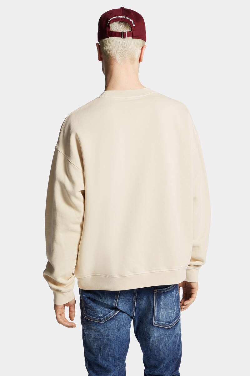 RELAX FIT DSQUARED2 HERITAGE CREWNECK - 4