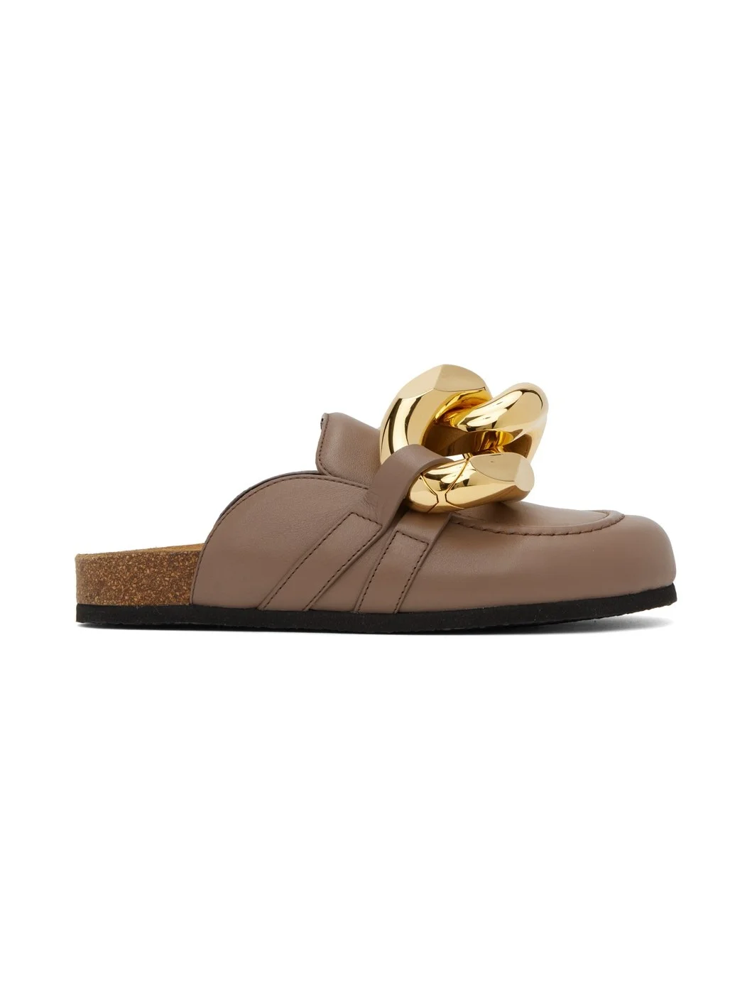 SSENSE Work Capsule – Taupe Chain Mules - 1