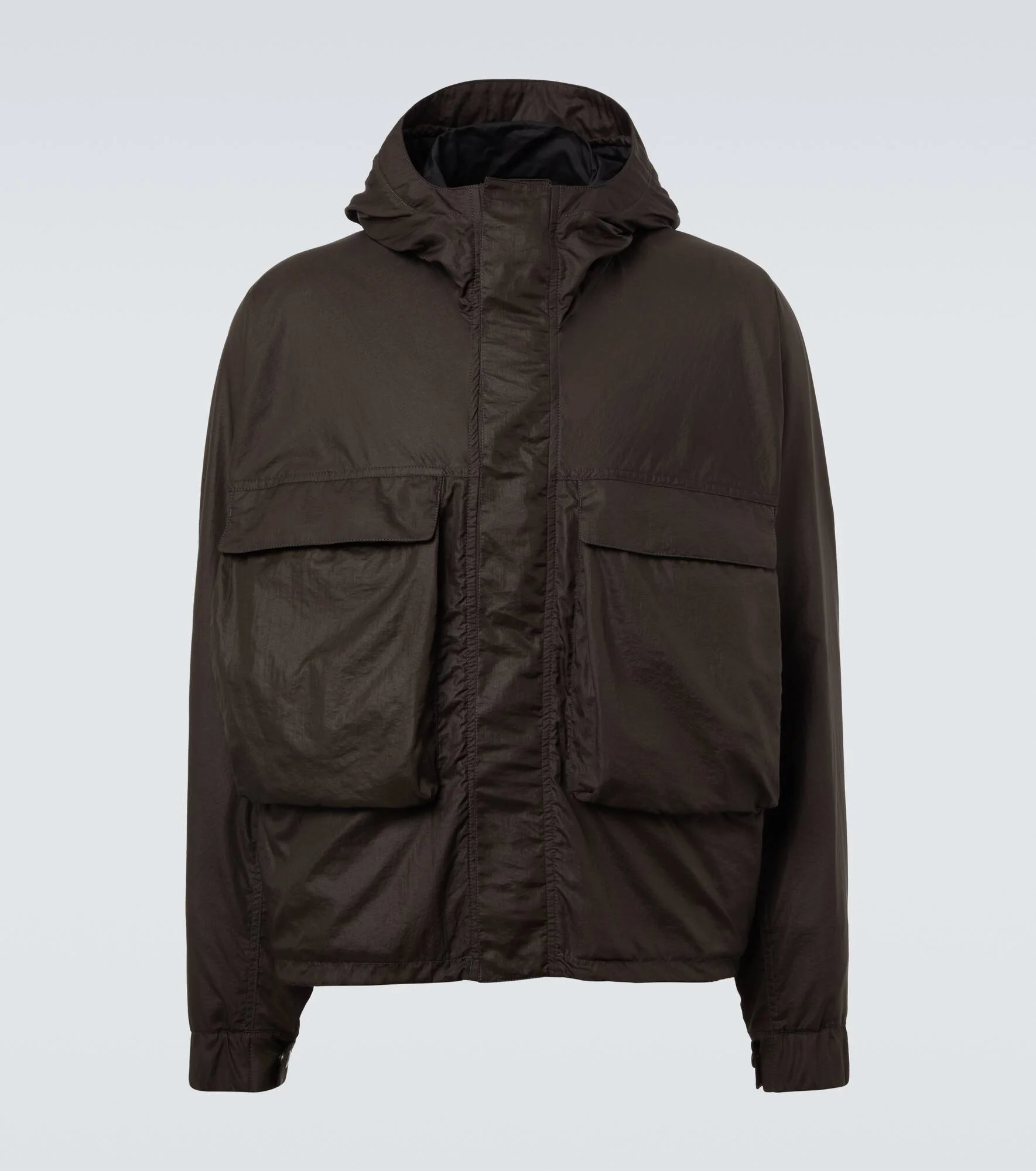 Hooded bomber jacket - 1
