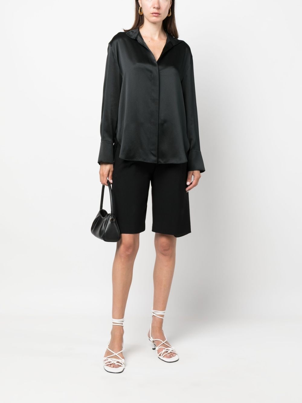 long-sleeved silk blouse - 2
