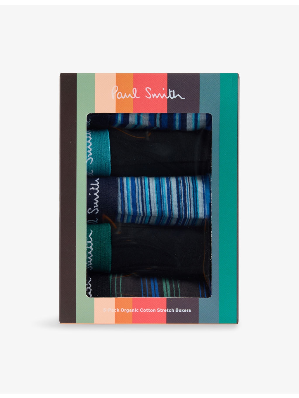 Striped Logo-Branded Pack Of Five Cotton-Jersey Trunks - 1