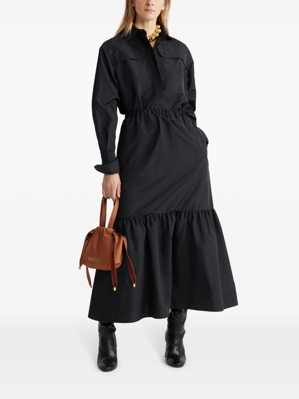 faille maxi skirt - 2