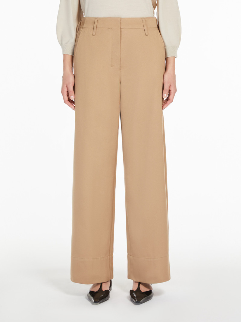 UNICO Cotton gabardine trousers 3
