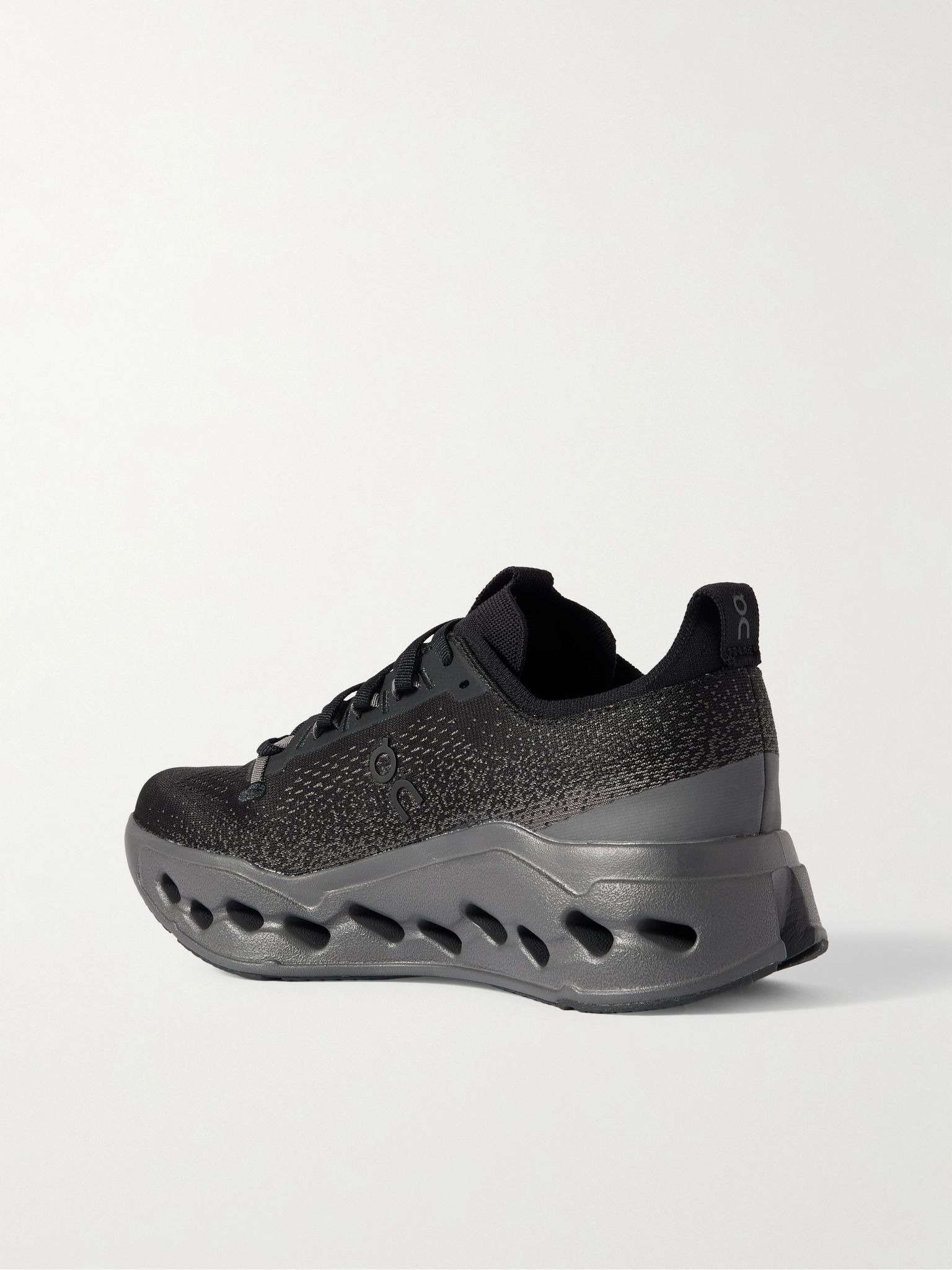 Cloudsurfer Max Rubber-Trimmed Mesh Sneakers Black - 4