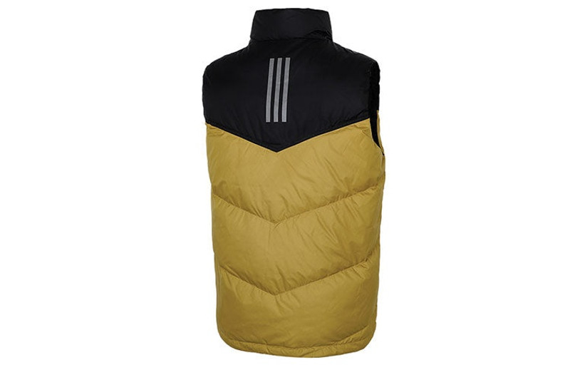 adidas adidas Down Padded Vest Jacket 'Yellow Black' H20778 outlook