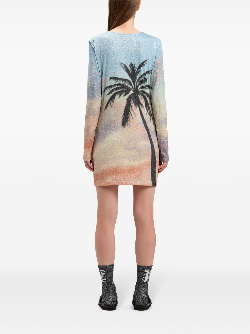 Sunrise Palm mini dress - 5