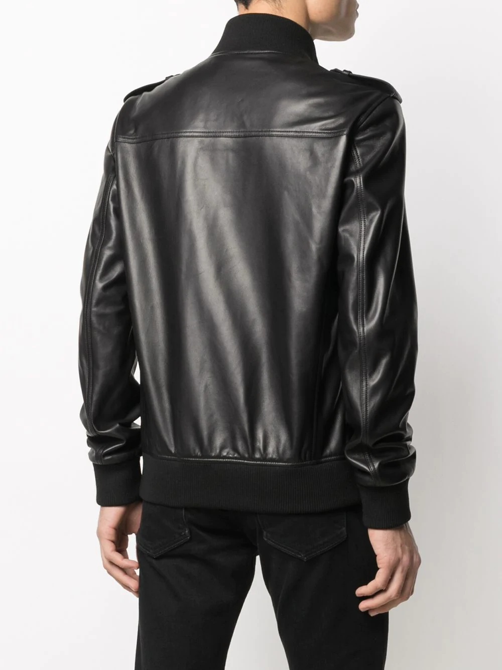 zip-up Iconic leather jacket - 4