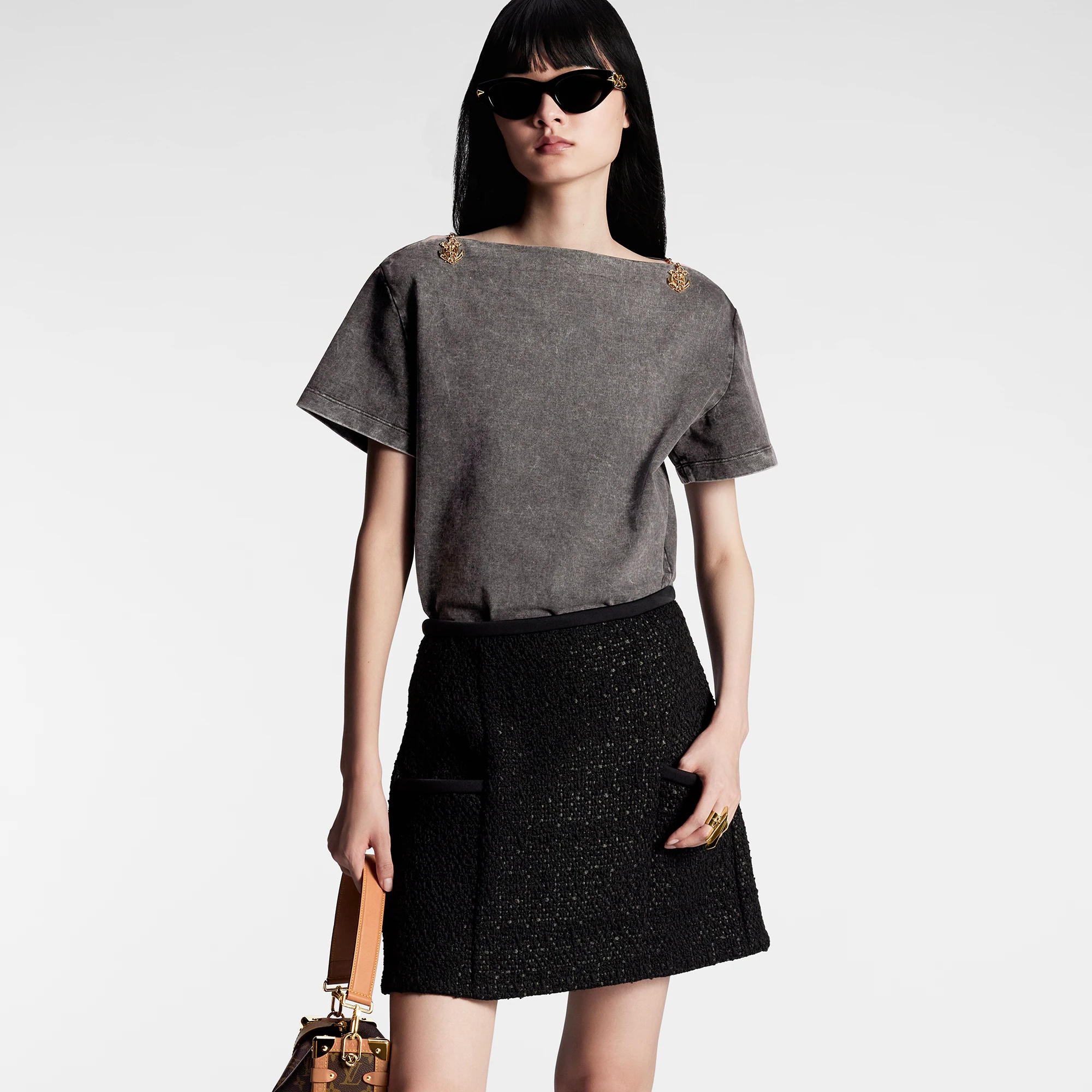Bateau Neck T-Shirt - 5