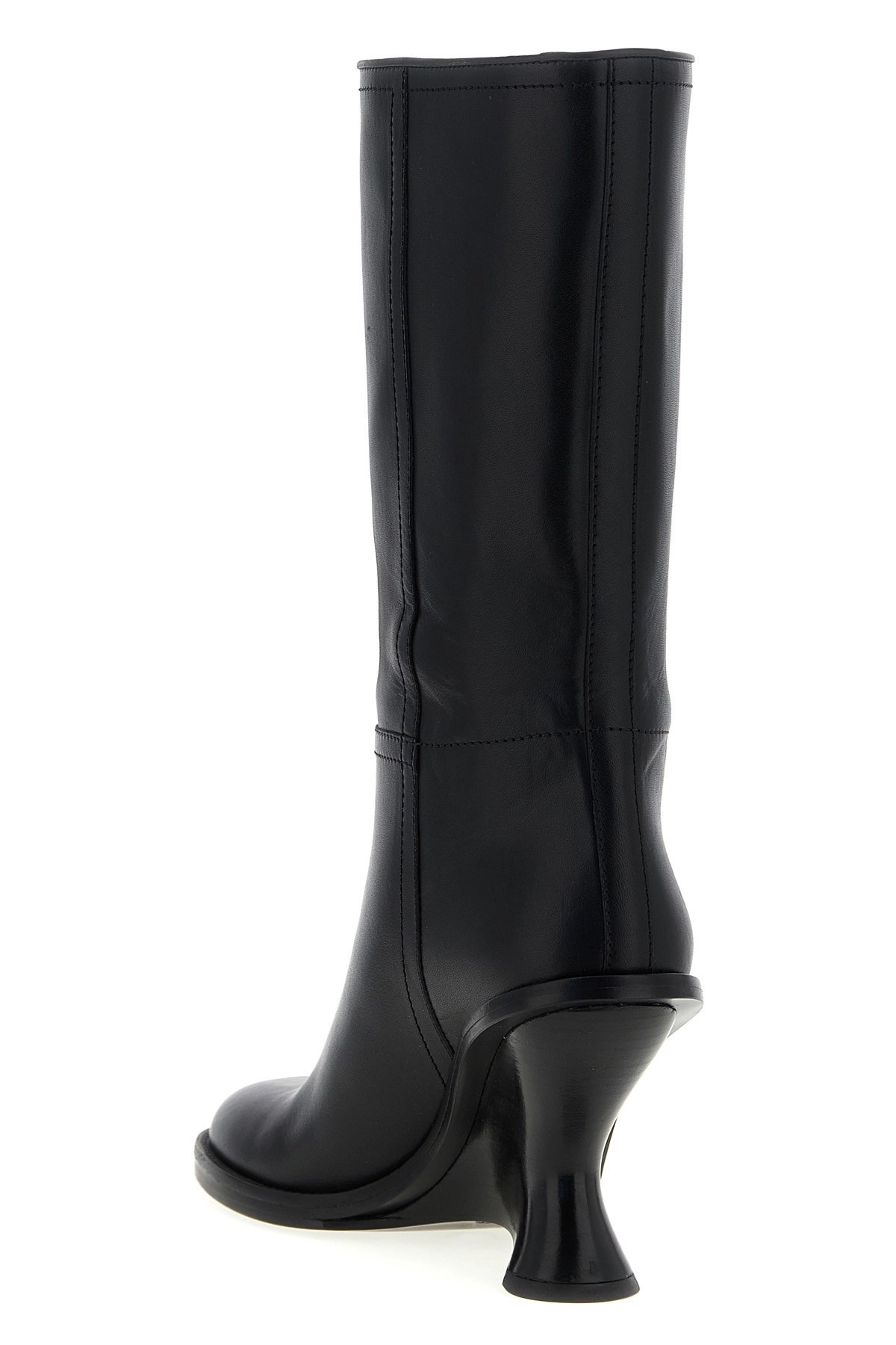 Curved wedge heel boots - 3