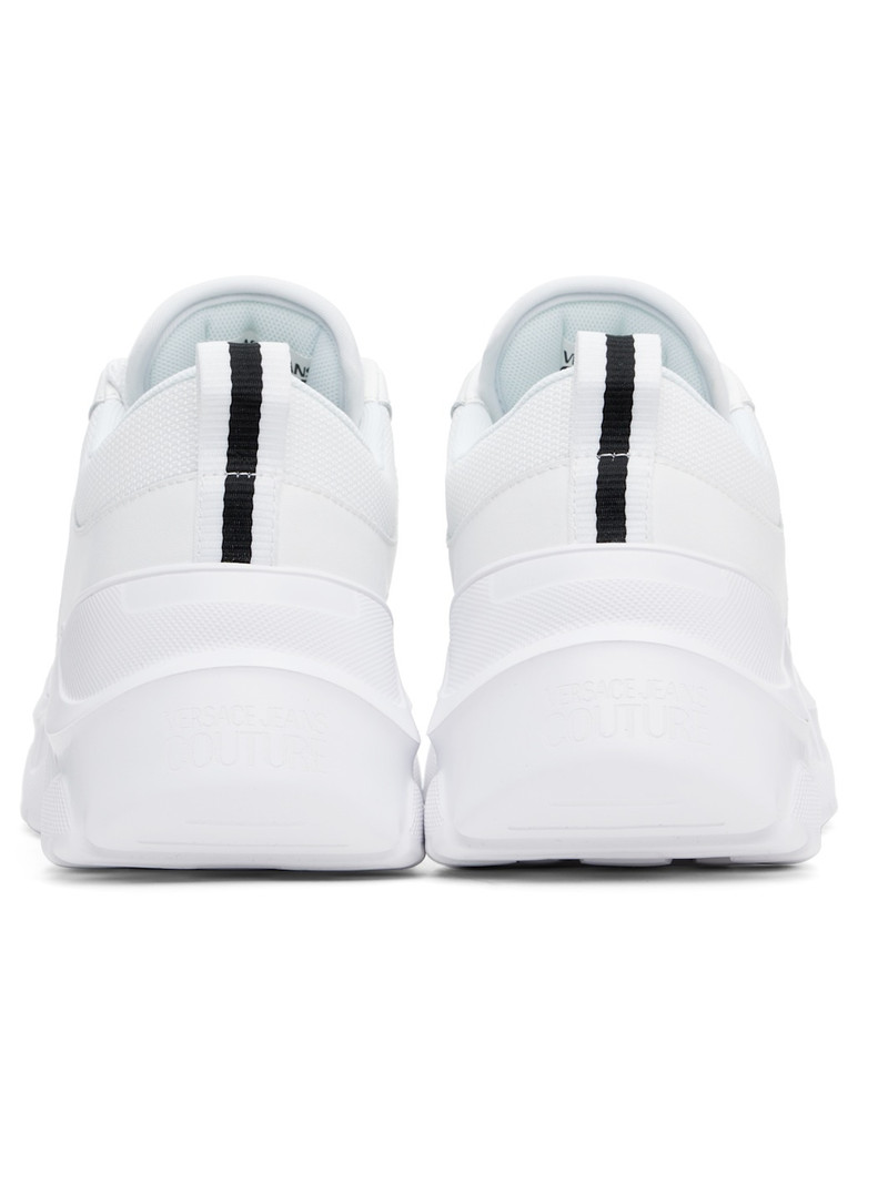White Logo Speedtrack Sneakers 2