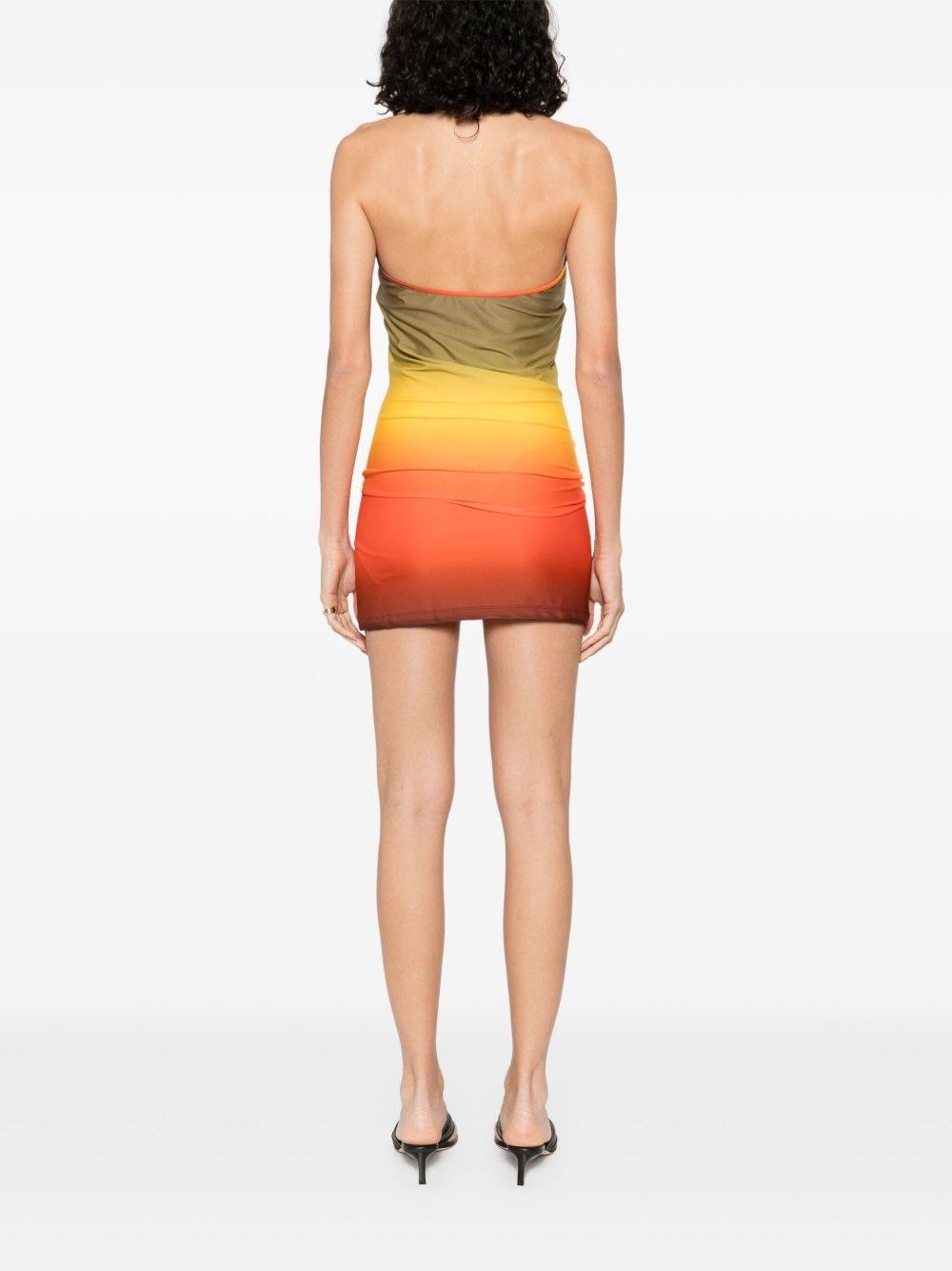 halterneck mini dress - 4