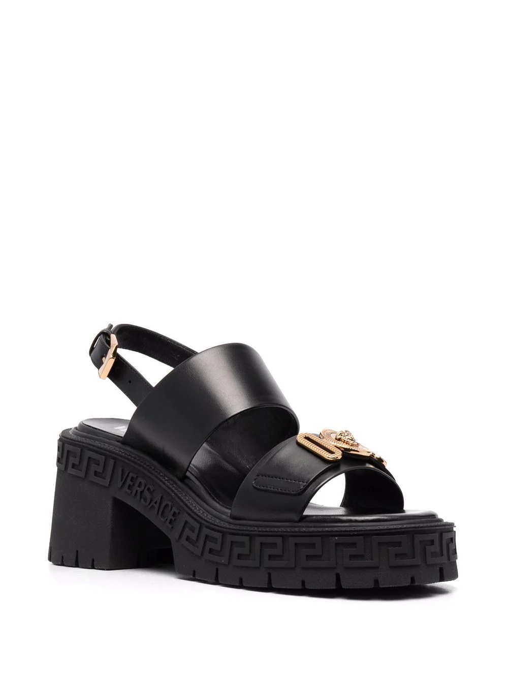 Medusa-plaque sandals - 2