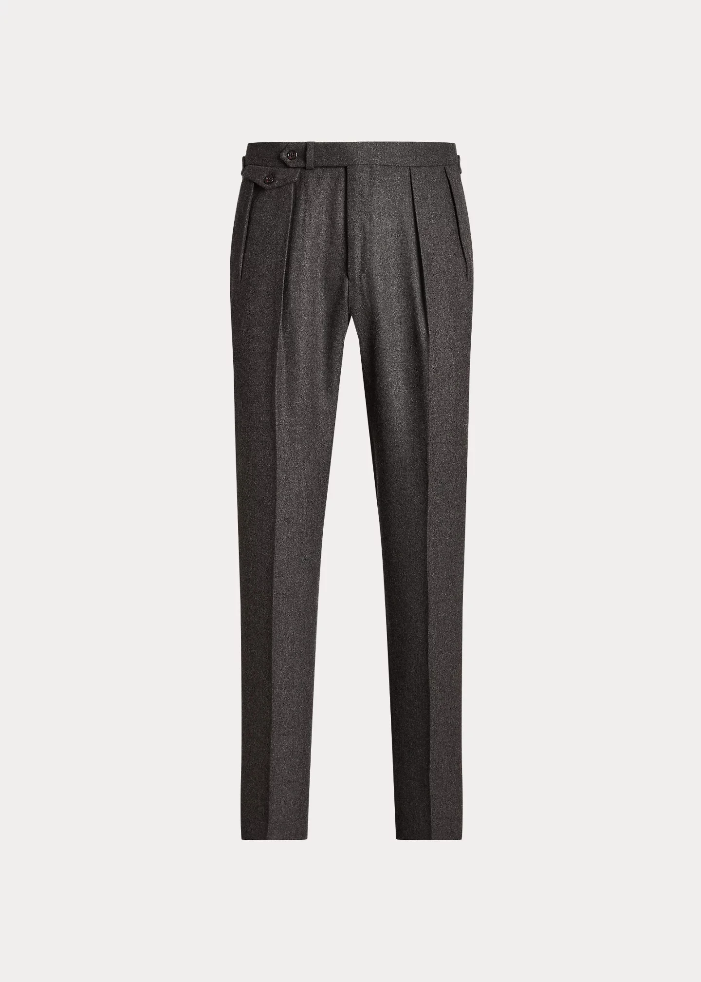 Pleated Wool Flannel Trouser - 1