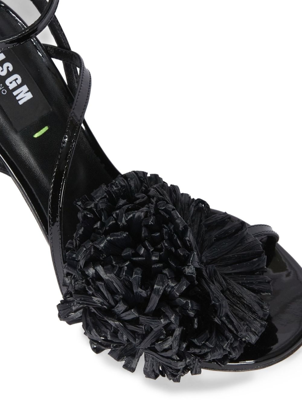 floral-appliqué sandals - 4
