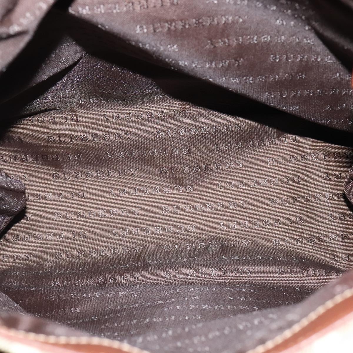 Burberry Nova Check Tote Bag Pvc Leather Beige - 10